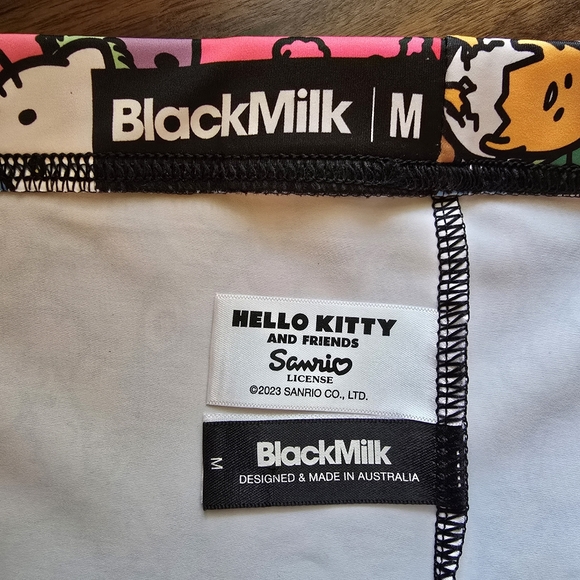 Blackmilk Sanrio All Stars HWMF Leggings Size M NWOT Hello Kitty & Gudetama - Picture 4 of 13